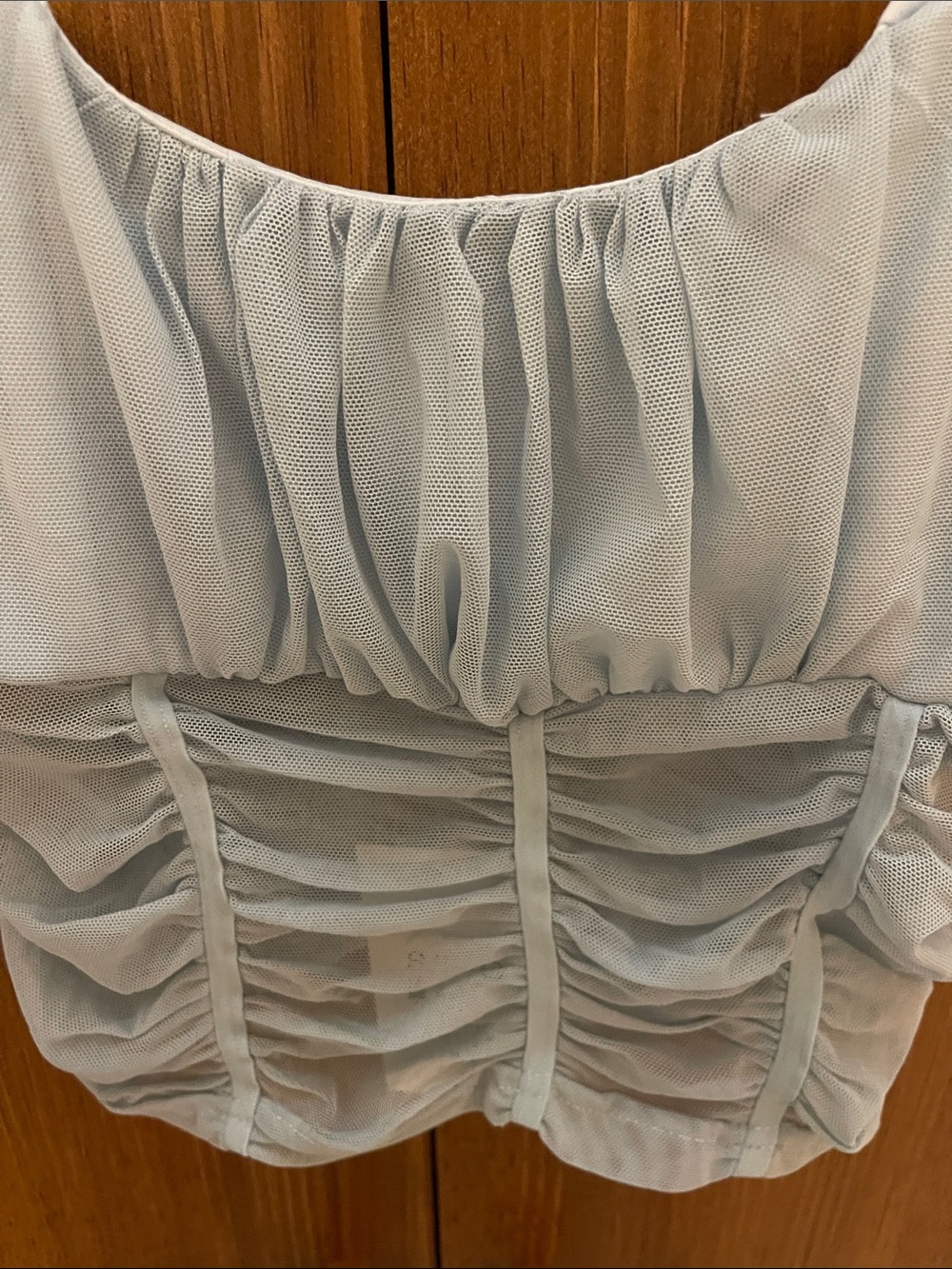 Light Blue Ruched Cami Top - Picture 2 of 6
